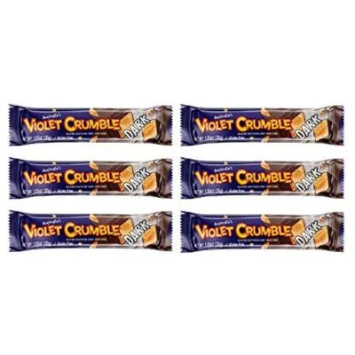 Violet Crumble Dark Chocolate Candy Bars: 20-Piece Box - Image 3