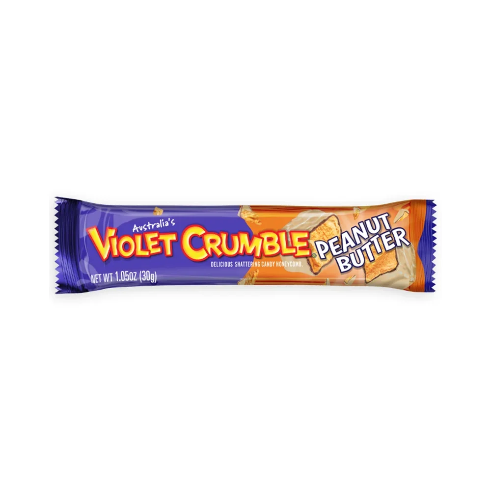 Violet Crumble Peanut Butter Candy Bar: 20-Piece Box