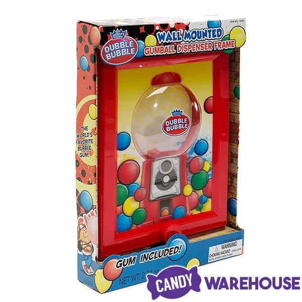 Wall Mounted Gumball Machine Dispenser Frame with Gumballs - Image 5