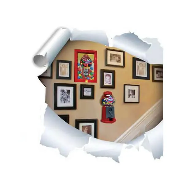 Wall Mounted 10.5-Inch Gumball Machine Dispenser with Gumballs - Image 7