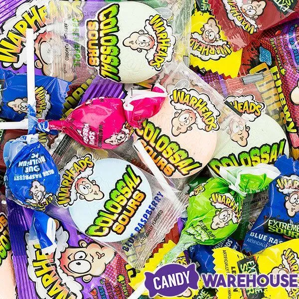 WarHeads Pucker Party Assorted Sour Candy Packs: 90-Piece Bag - Image 3