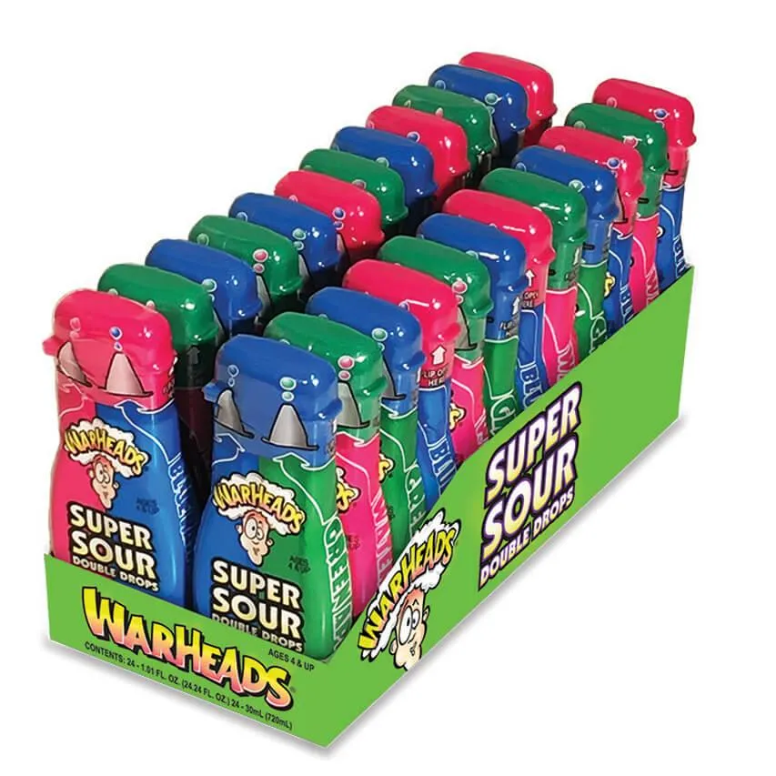 WarHeads Double Drops Super Sour Liquid Candy Dispensers: 24-Piece Box - Image 2