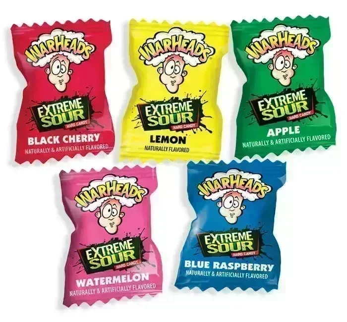 WarHeads Extreme Sour Hard Candy Packs Bulk: 30LB Case
