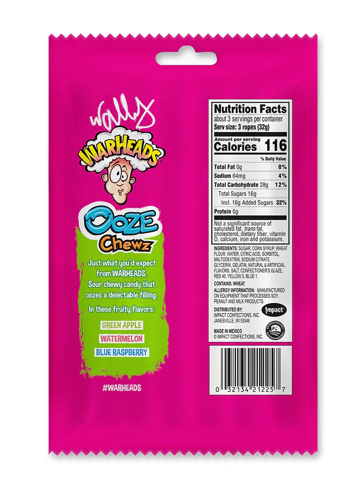 Warheads Ooze Chewz Ropes: 12-Piece Box - Image 2