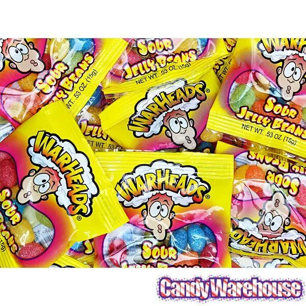 WarHeads Sour Jelly Beans Snack Packs: 5LB Bag - Image 4