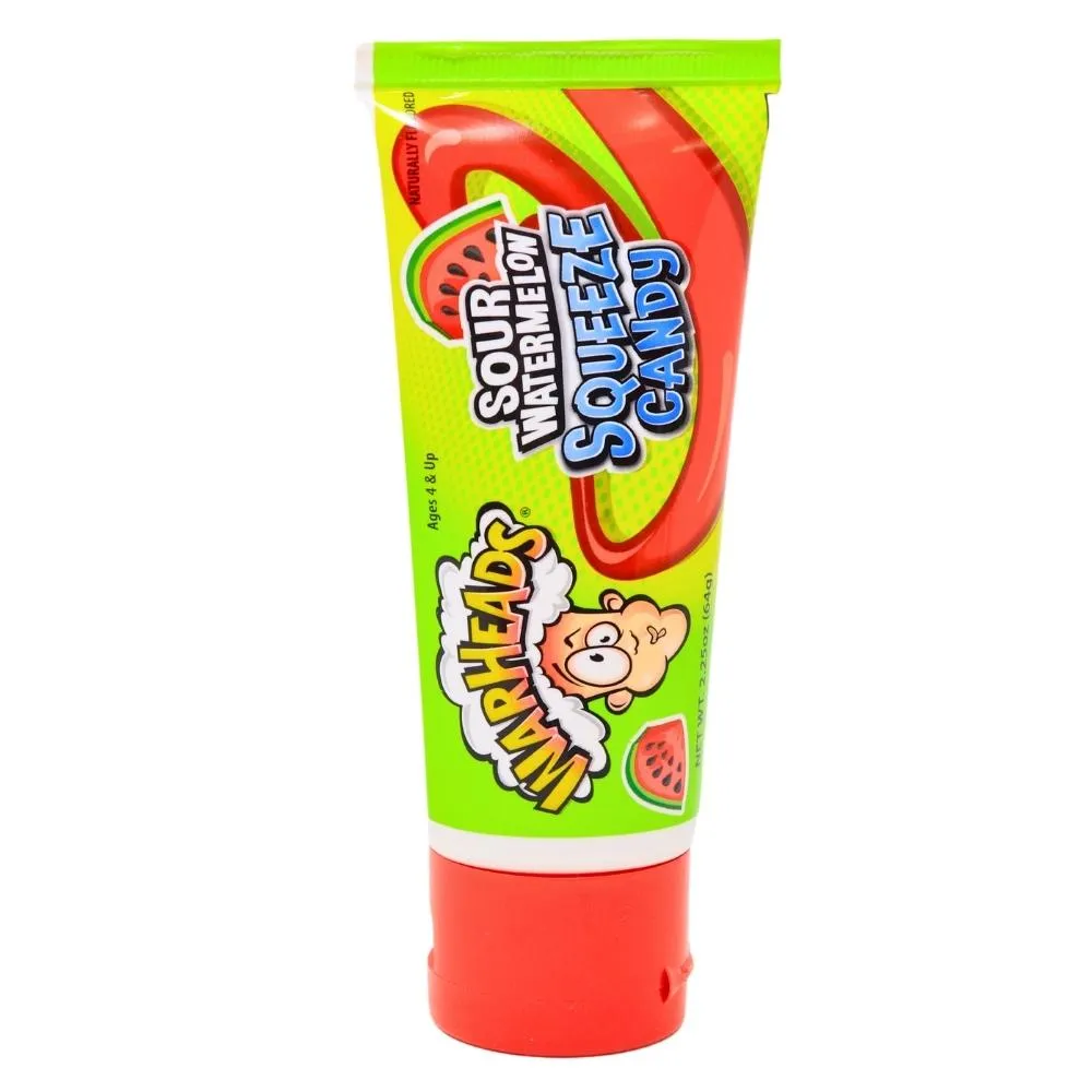 Warheads Sour Watermelon Squeeze Candy Tubes: 12-Piece Box - Image 4