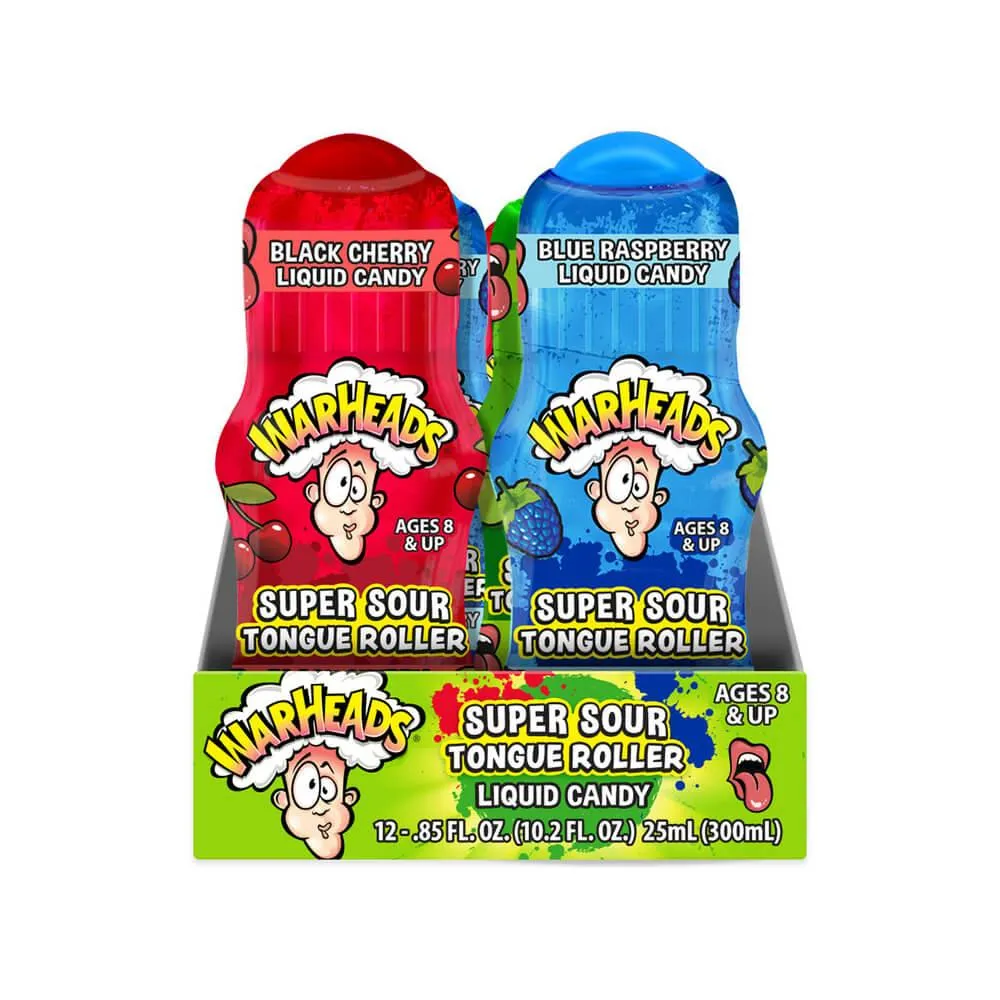 WarHeads Super Sour Tongue Rollers: 12-Piece Display - Image 2