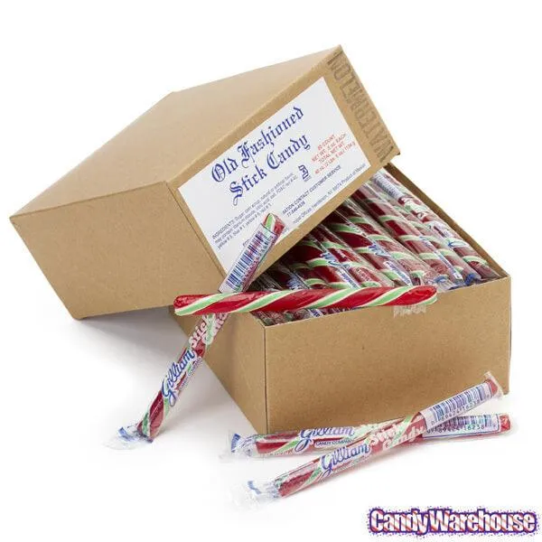 Old Fashioned Hard Candy Sticks - Watermelon: 80-Piece Box - Image 4