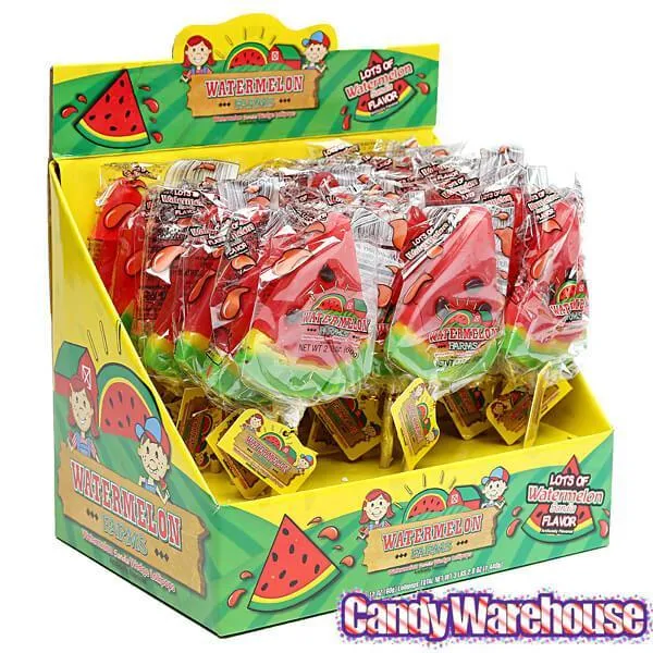 Watermelon Wedge Lollipops: 24-Piece Display - Image 3