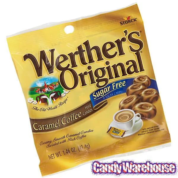 Werther's Original Sugar Free Caramel Coffee Hard Candy: 1LB Box - Image 2
