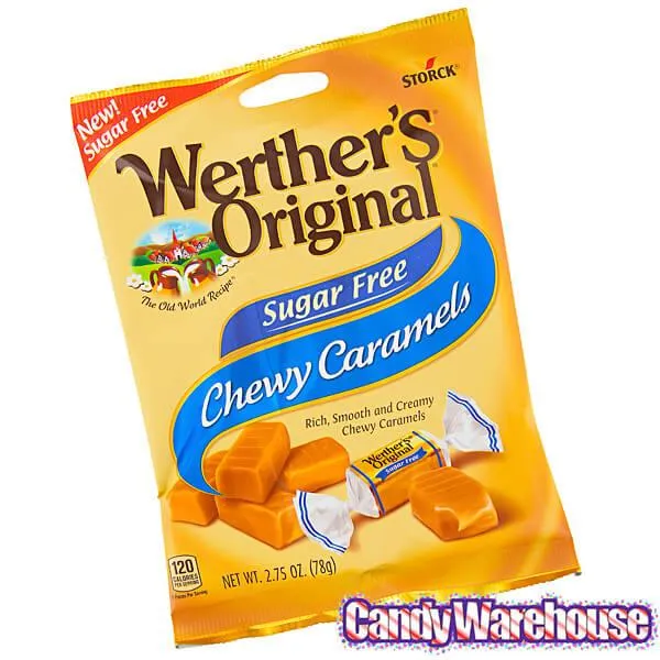 Werther's Original Sugar Free Chewy Caramels Candy: 2LB Box - Image 2