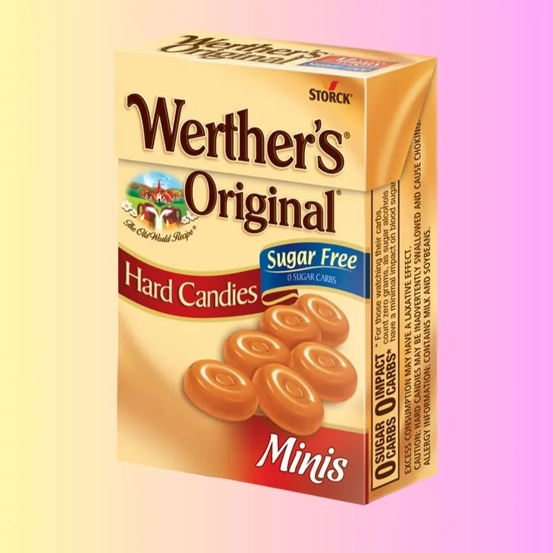 Werther's Sugar-Free Minis Flip Boxes; 12-Piece Case - Image 3