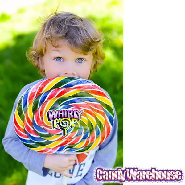 Whirly Pop 3-Pound Giant Rainbow Swirl Sucker: 4-Piece Case - Image 2