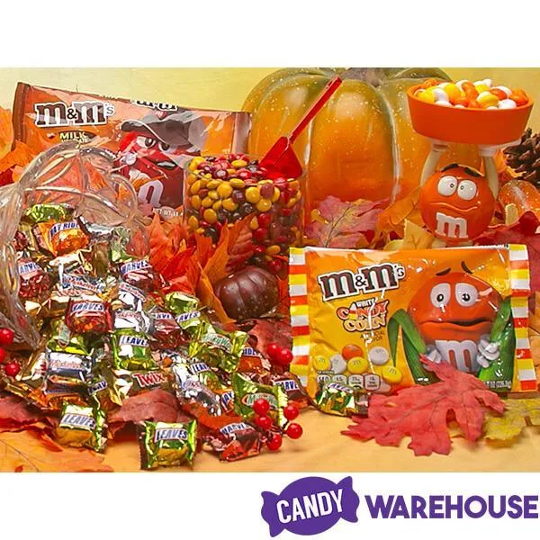 White Chocolate Candy Corn M&M's Halloween Candy: 8-Ounce Bag - Image 5