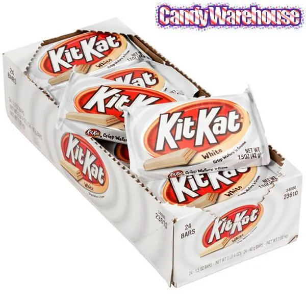 White Chocolate Kit Kat Candy Bars: 24-Piece Box - Image 2