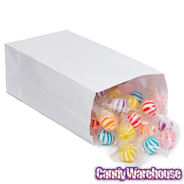 Mini Candy Treat Bags - White: 24-Piece Bag - Image 2