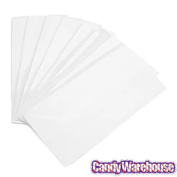 Mini Candy Treat Bags - White: 24-Piece Bag - Image 3