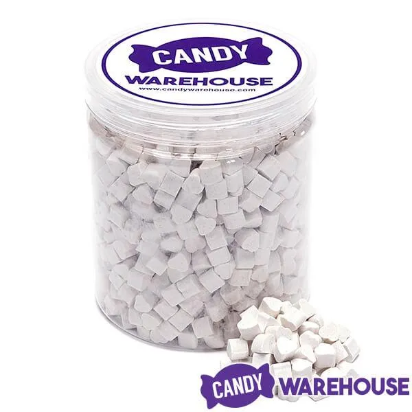 Tiny Sugar Candy Hearts - White: 1.5LB Jar - Image 5