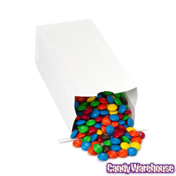 White Tin Tie Candy Bags: 100-Piece Box - Image 2