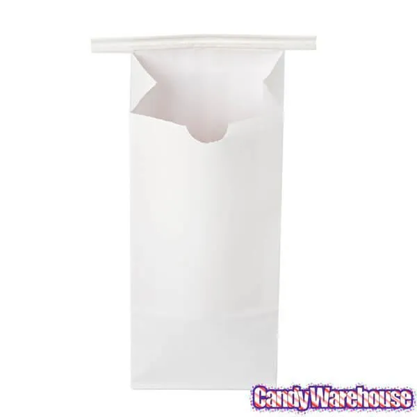 White Tin Tie Candy Bags: 100-Piece Box - Image 3