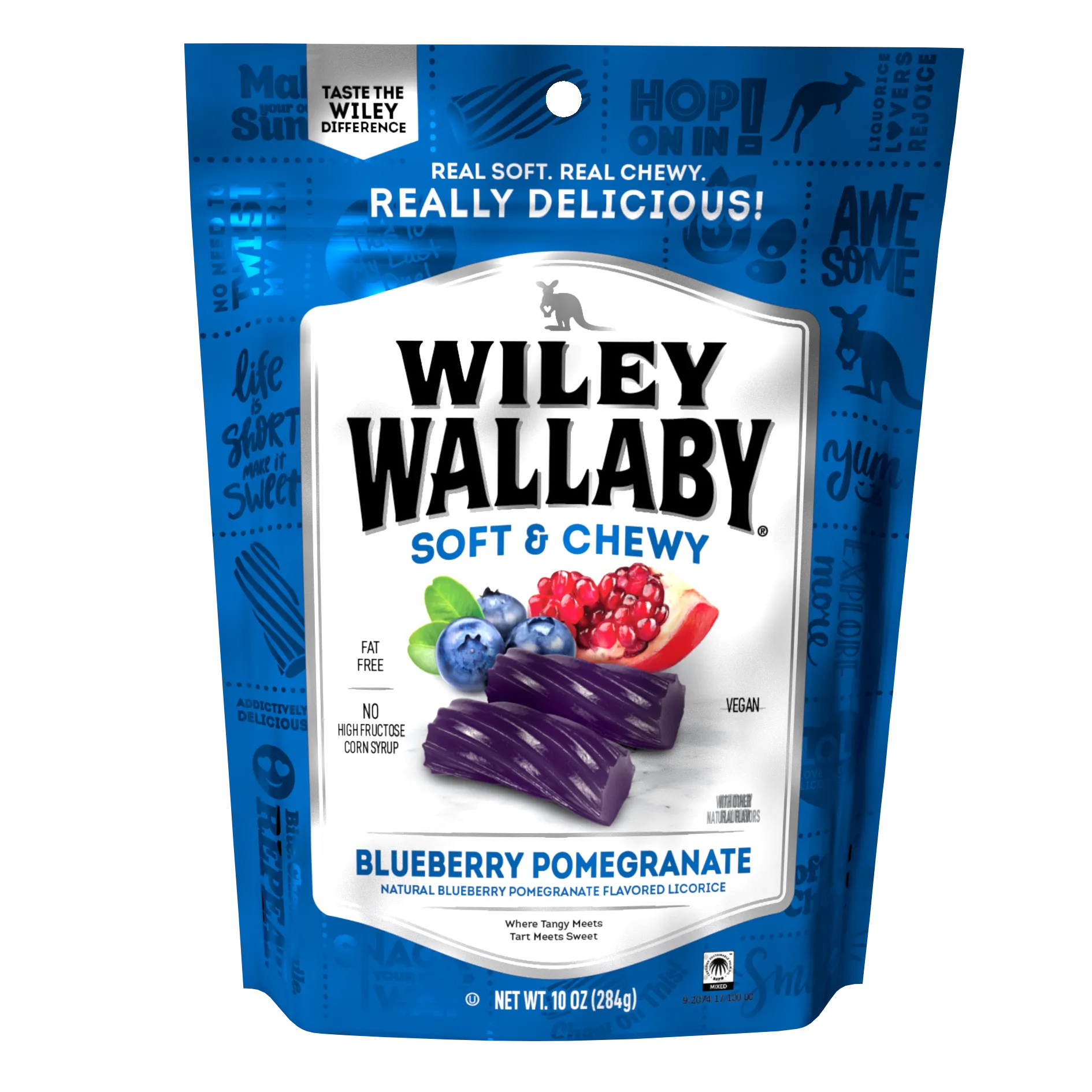 Wiley Wallaby Blueberry Pomegranate Licorice Bites : 10-Ounce Bag