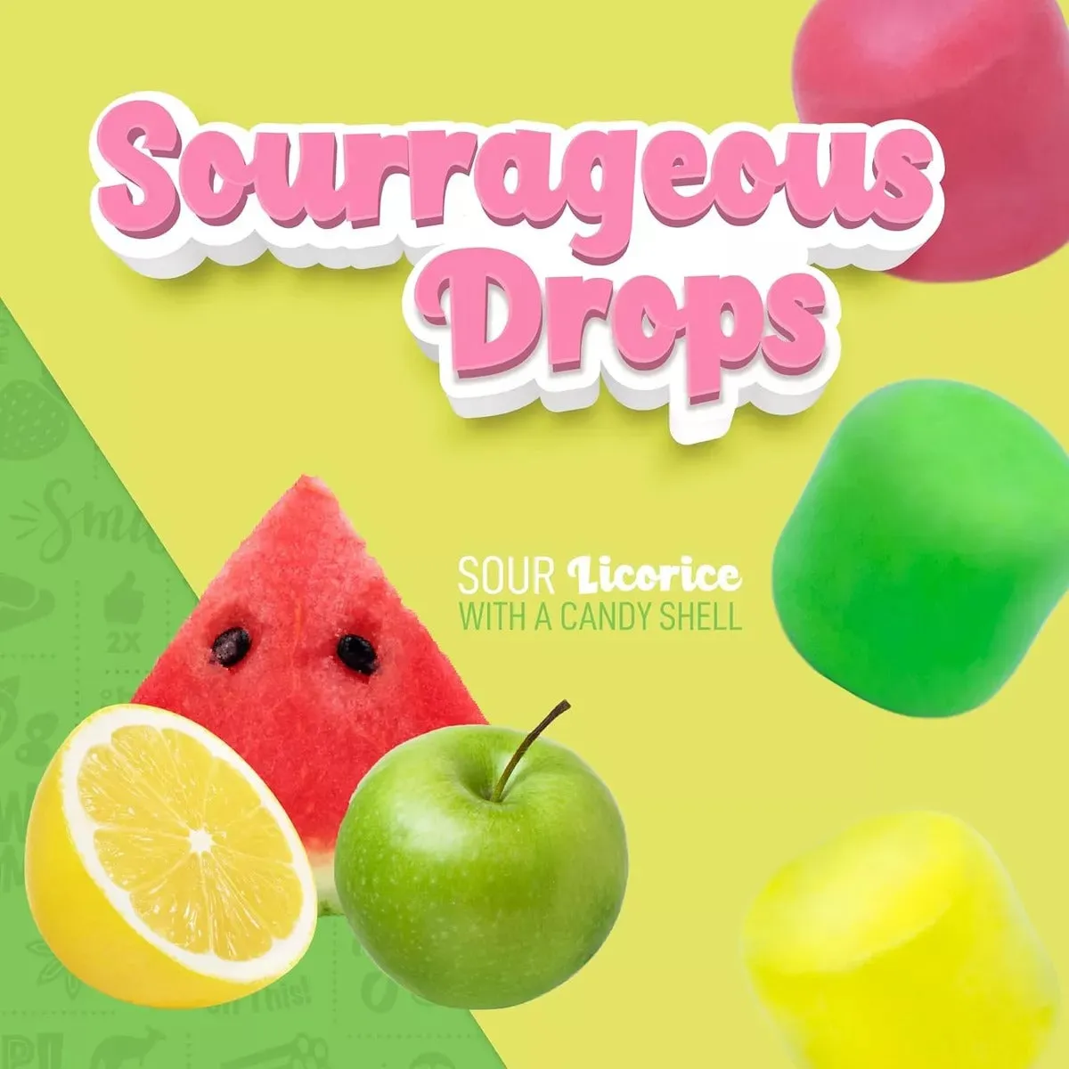 Wiley Wallaby Sourrageous Licorice Bites Packs: 18-Piece Box - Image 3