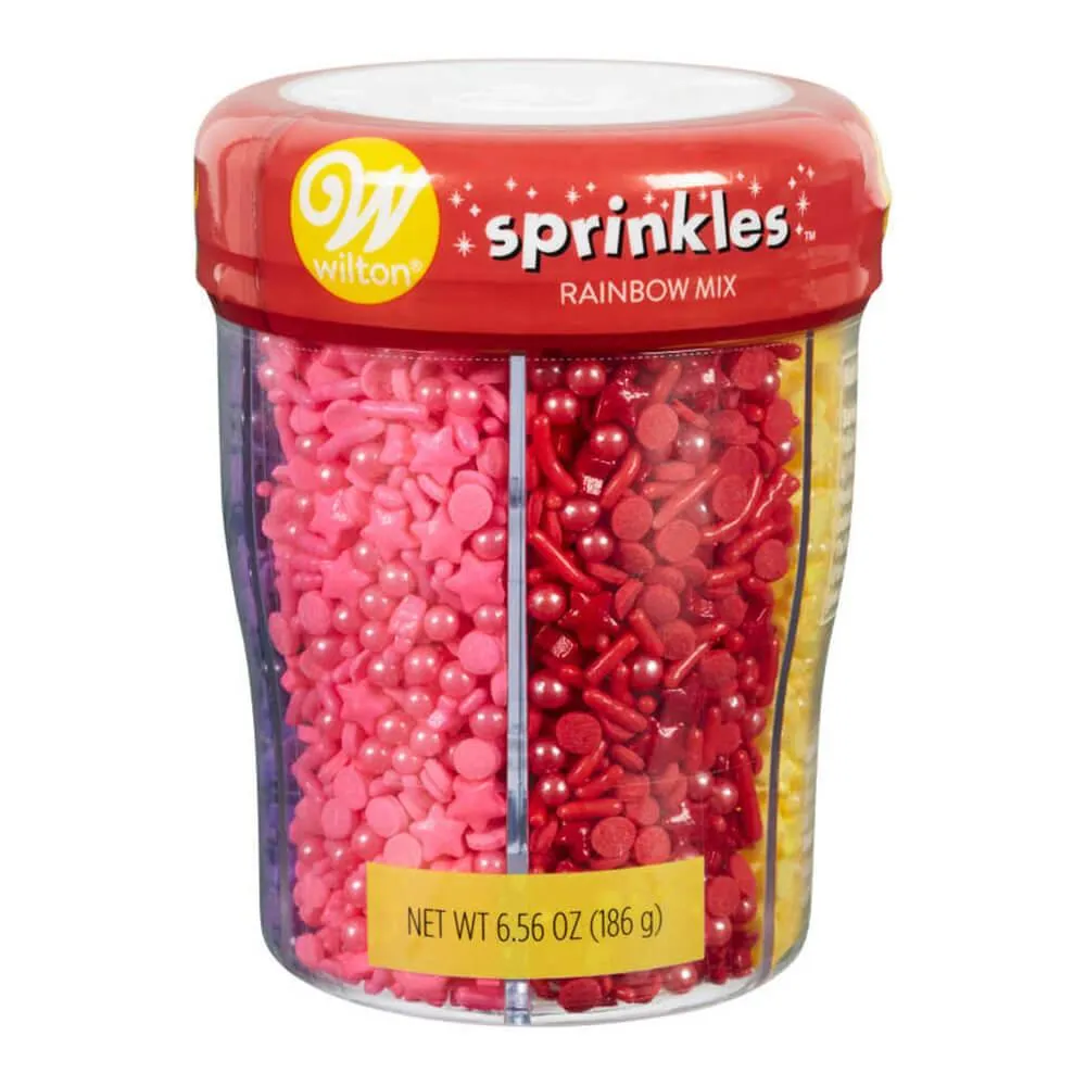 Wilton Rainbow Medley Sprinkles Mix with Turning Lid: 6.5-Ounce Bottle - Image 2
