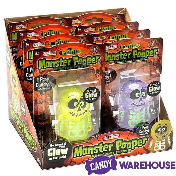 Treat Street Wind-up Halloween Glow-In-the-Dark Monster Candy Poopers: 8-Piece Set - Image 2