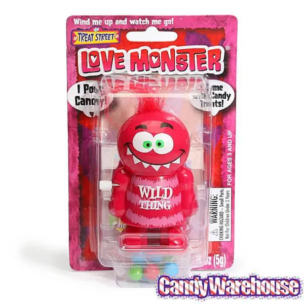 Treat Street Wind-up Valentine Love Monster Candy Poopers: 8-Piece Set - Image 2