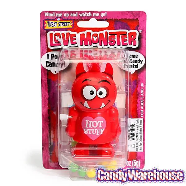 Treat Street Wind-up Valentine Love Monster Candy Poopers: 8-Piece Set - Image 3