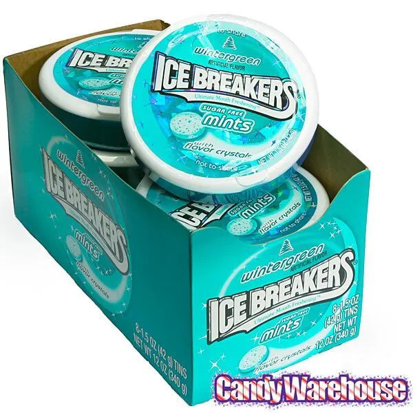 Ice Breakers Wintergreen Sugar Free Mints Packs: 8-Piece Box - Image 2
