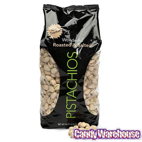 Wonderful Roasted and Salted Pistachios: 2.5LB Bag - Image 2