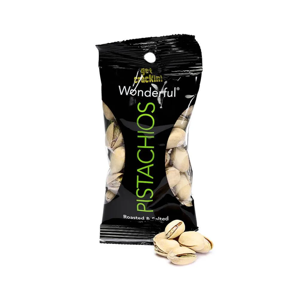 Wonderful Roasted and Salted Pistachios 1.5-Ounce Packs: 24-Piece Box - Image 2