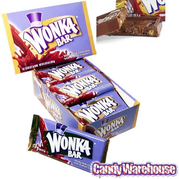 Willy Wonka Chocolate Bars - Original: 18-Piece Box - Image 3