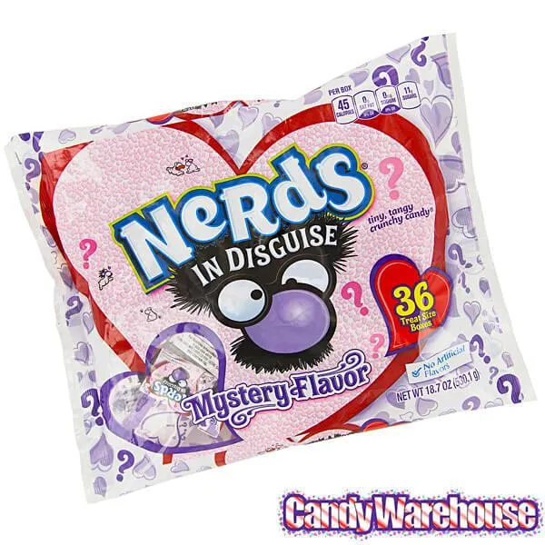 Nerds In Disguise Valentine Candy Packs: 36-Piece Bag - Image 3