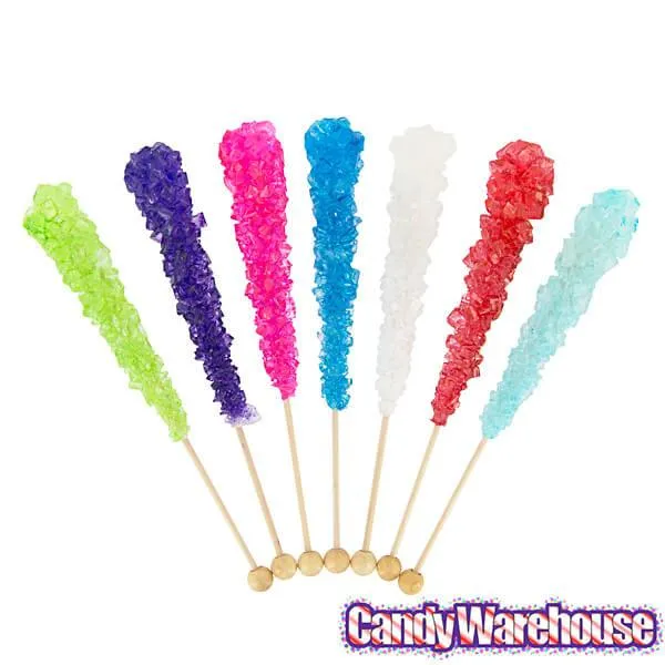 Rock Candy Crystal Sticks Assortment - Wrapped: 120-Piece Case - Image 4