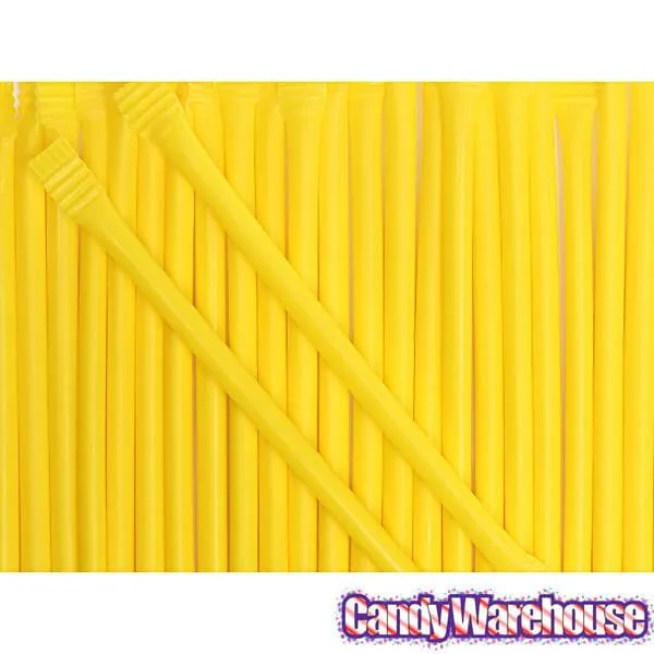 Yellow Candy Powder Filled Plastic Mini Straws - Banana: 240-Piece Bag - Image 5