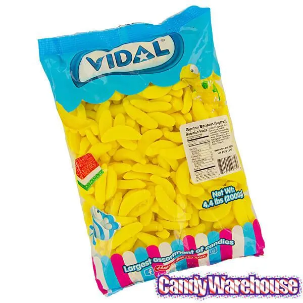 Yellow Gummy Bananas Candy: 2KG Bag - Image 5