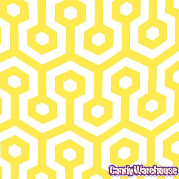Yellow Honeycomb Candy Bags: 25-Piece Pack - Image 3