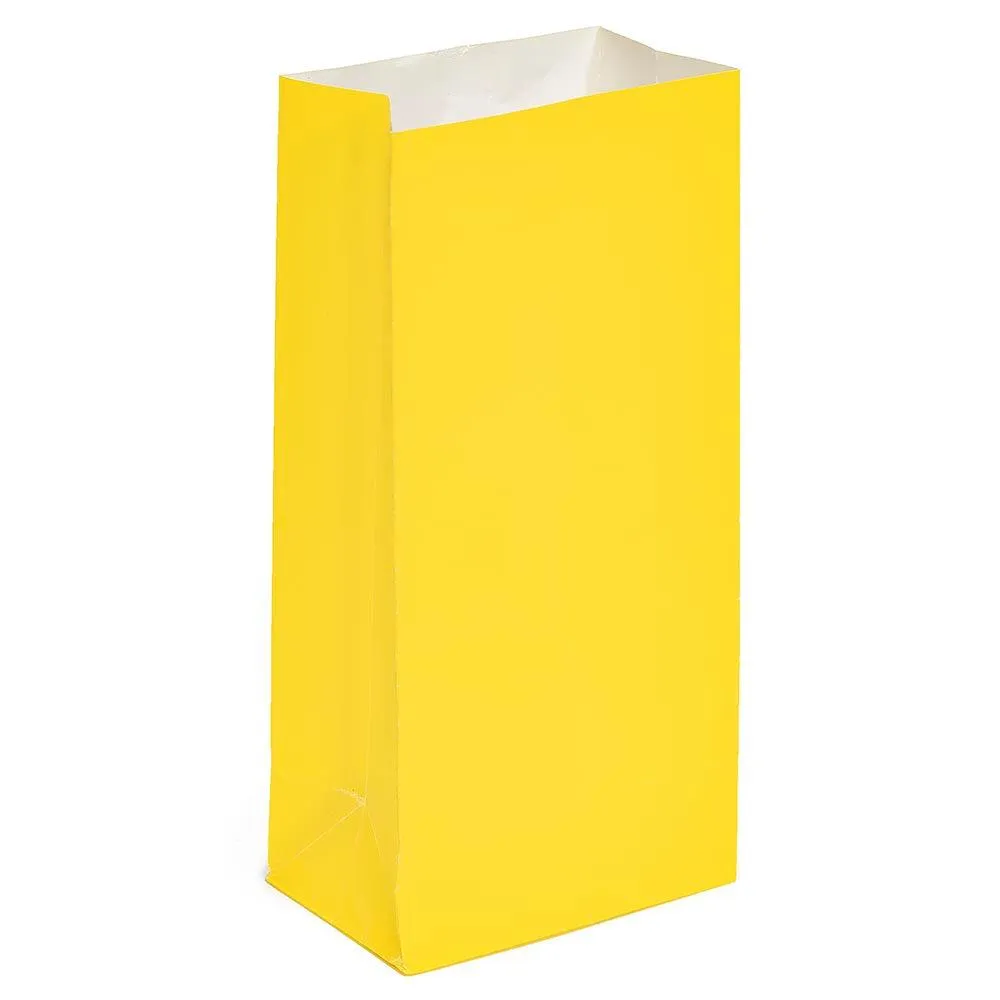 Mini Candy Treat Bags - Yellow: 24-Piece Bag