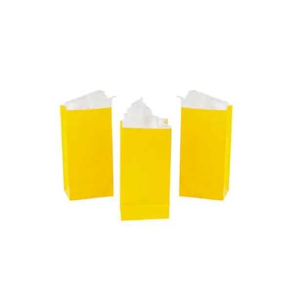 Mini Candy Treat Bags - Yellow: 24-Piece Bag - Image 4