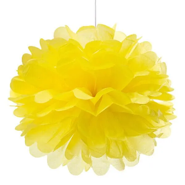 Tissue Paper 8-Inch Pom Pom - Yellow