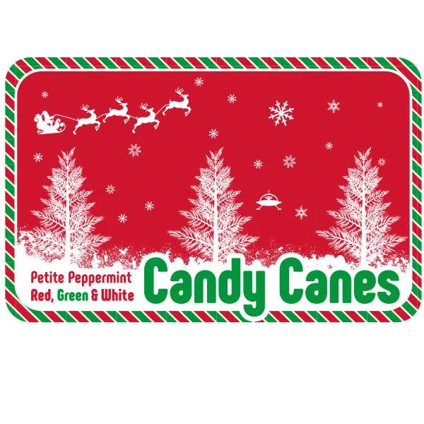 Mini Candy Canes - Red, Green, and White: 100-Piece Tub - Image 5
