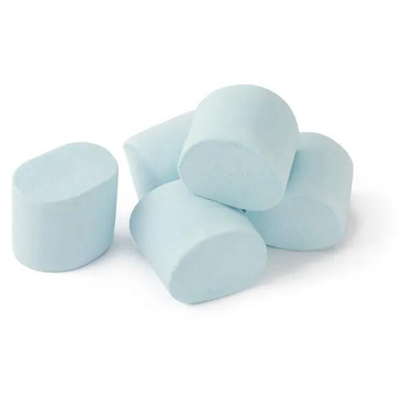 YumJunkie Pastel Blue Big Fat Giant Marshmallows: 25-Piece Bag