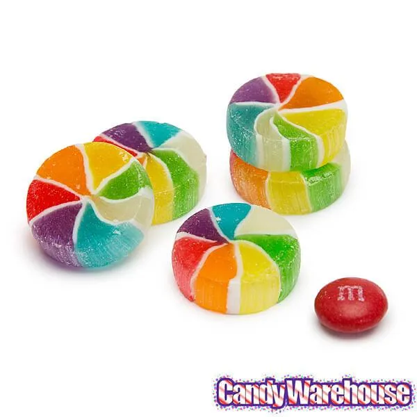YumJunkie Rainbow Vortex Wheels Hard Candy: 5LB Bag - Image 3