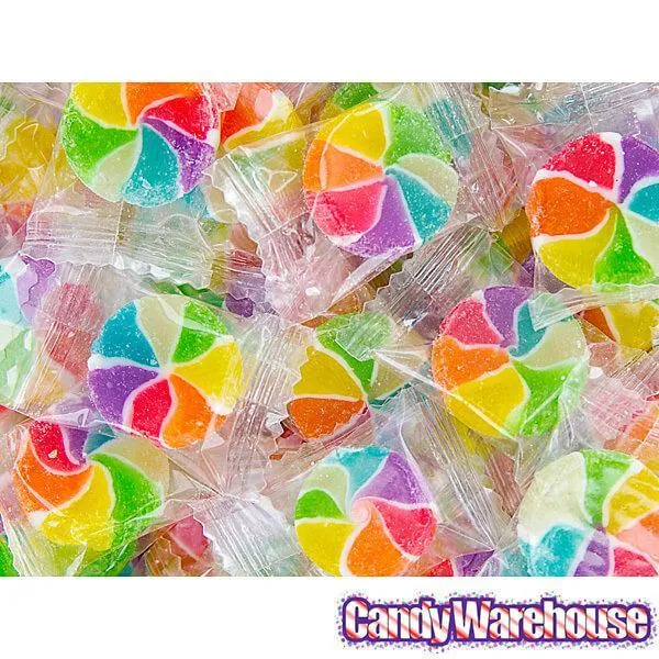 YumJunkie Rainbow Vortex Wheels Hard Candy: 5LB Bag - Image 4