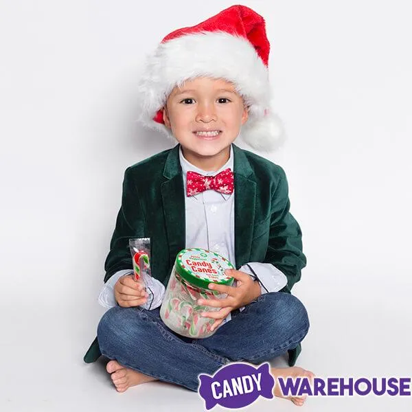Mini Candy Canes - Red, Green, and White: 45-Piece Jar - Image 2