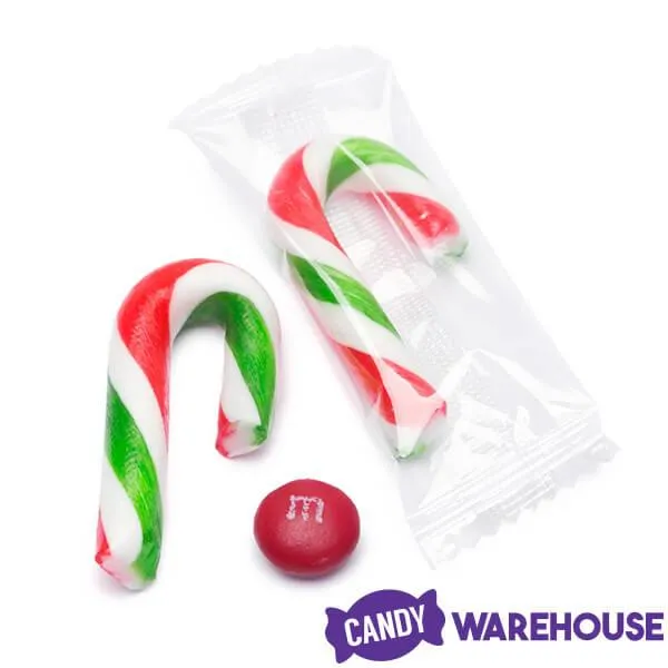 Mini Candy Canes - Red, Green, and White: 45-Piece Jar - Image 7