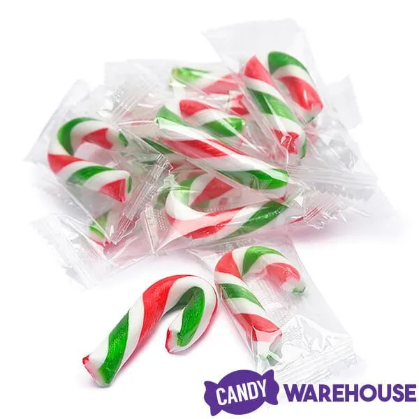 Mini Candy Canes - Red, Green, and White: 45-Piece Jar - Image 8