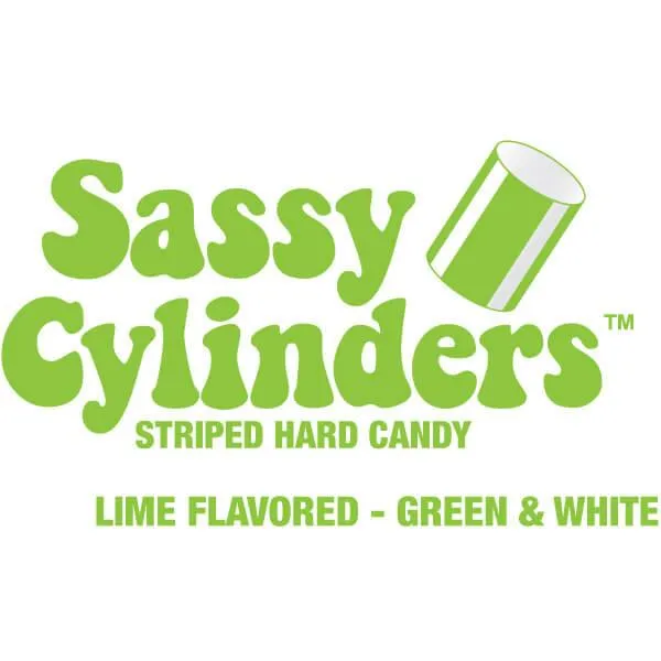 YumJunkie Sassy Cylinders Lime Green Striped Hard Candy: 5LB Bag - Image 3
